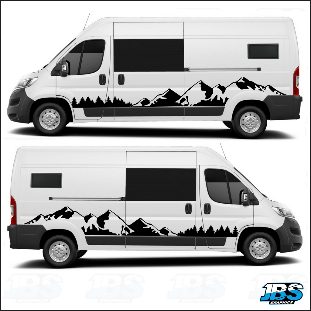 H2 Graphics Peugeot Boxer - Citroen Relay - Fiat Ducato Camper Mountain Graphics 0 ...