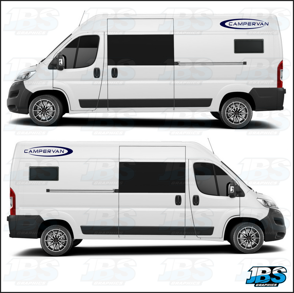 thumbnail image 2 of 2 X Lower Body Strips Decal Sticker For Citroen Jumpy Van – BD579-68, Made In France 2 of 5