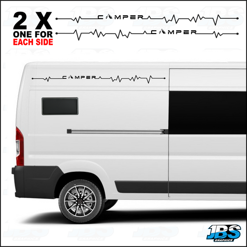 Peugeot Boxer - Citroen Relay - Fiat Ducato Heartbeat Camper Graphics 36