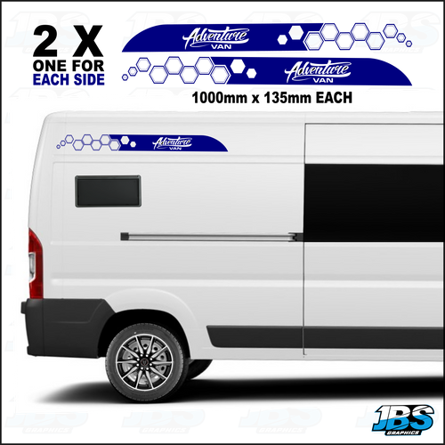 Peugeot Boxer - Citroen Relay - Fiat Ducato Hexagon Adventure Graphics 35