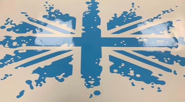 Ford Transit Custom Rear UNION JACK Decal