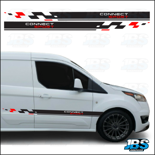 Ford Transit Connect Sport Chequered Graphics 04
