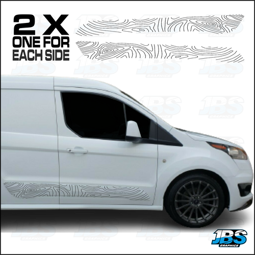 Ford Transit Connect Sides TOPOGRAPHIC Pattern 15