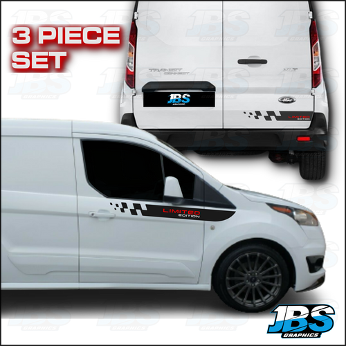 Ford Transit Connect Chequered Limited Edition Sport Stripes Set 21