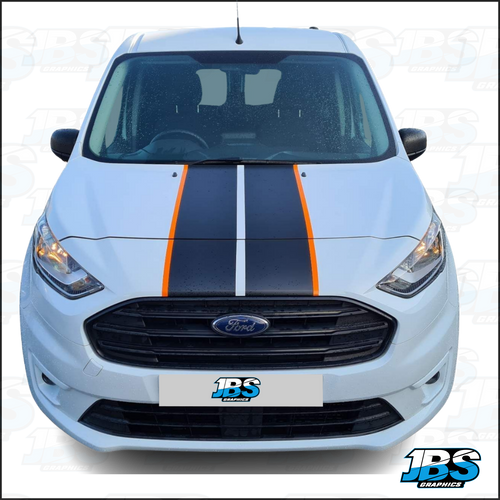 Ford Transit Connect Bonnet Stripes Graphics 05