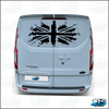 Ford Transit Custom Rear UNION JACK Decal