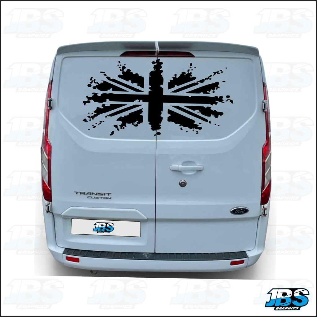 Ford Transit Custom Rear UNION JACK Decal