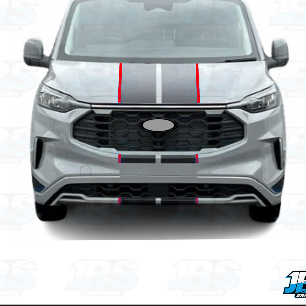 Ford Transit Custom MKII Bonnet Stripes 04