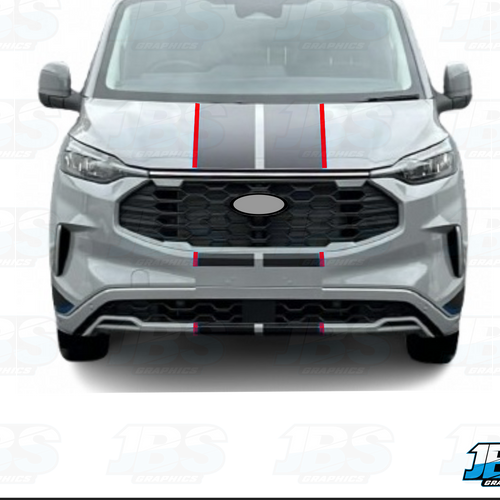Ford Transit Custom MKII Bonnet Stripes 04