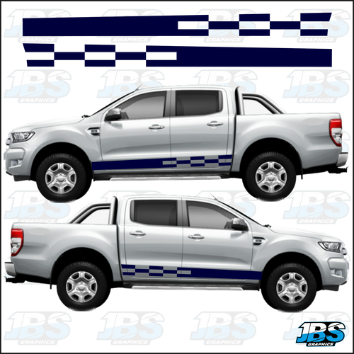 Ford Ranger 4 x 4 Chequered Stripes SET 05