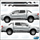 Ford Ranger F-150 Chequered Side Stripes SET 10