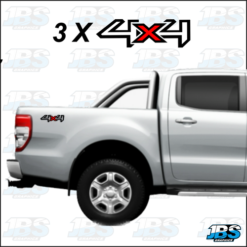 Ford Ranger 4 x 4 Decals 01