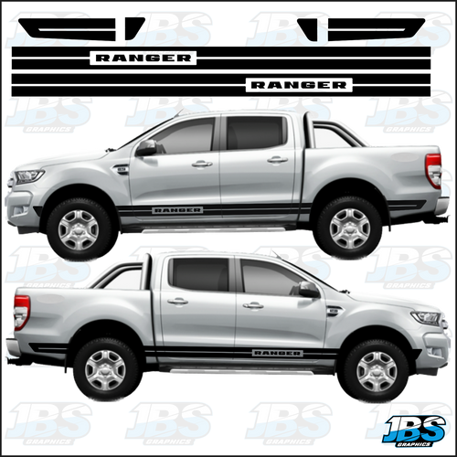 Ford Ranger 4 x 4 Side Stripes SET 04