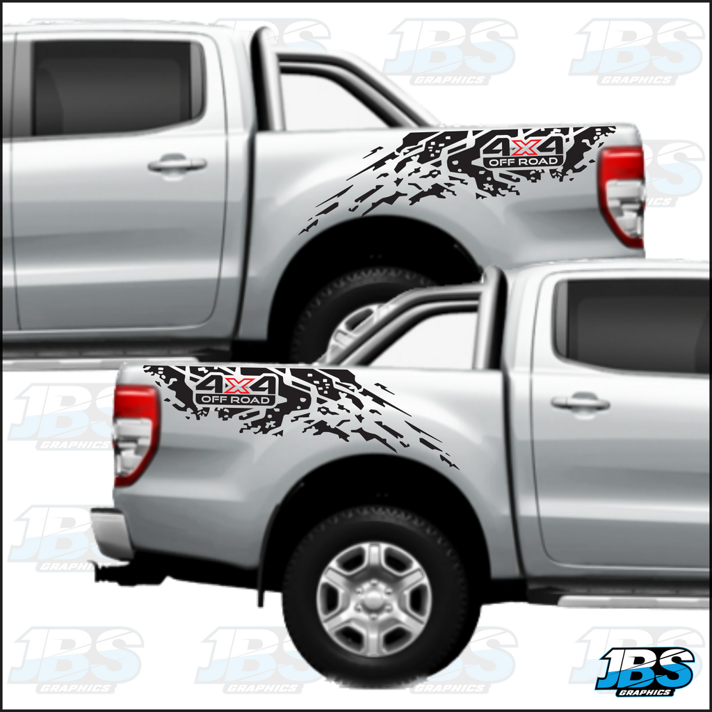 Ford Ranger F-150 4X4 OFFROAD Mud Splatter Graphics 12 – JBS Graphics