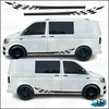 VW Volkswagen T5 or T6 Chequered Flag Stripes Graphics SET 21