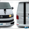 VW Volkswagen T5 T6 CHEQ Bonnet & Rear Door SET 28