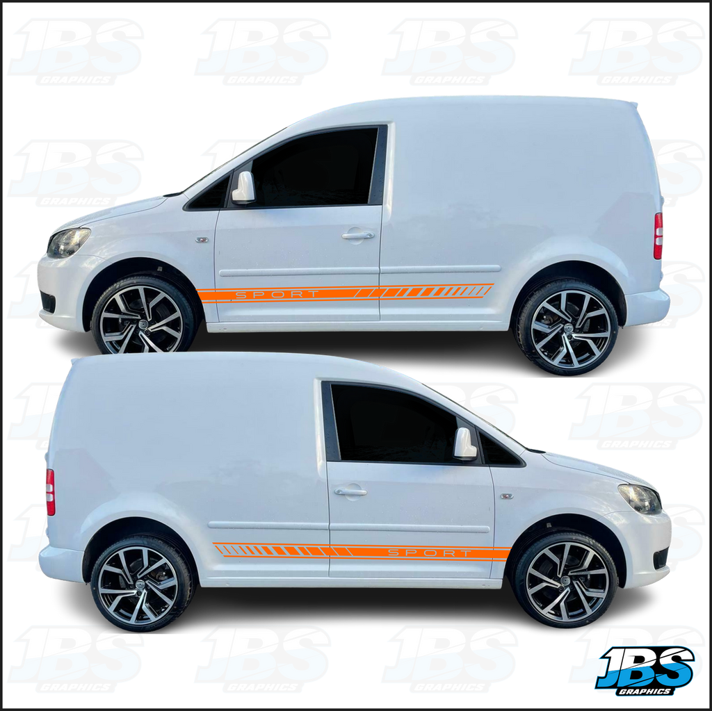 VW Volkswagon Caddy Sport Side Stripes #15