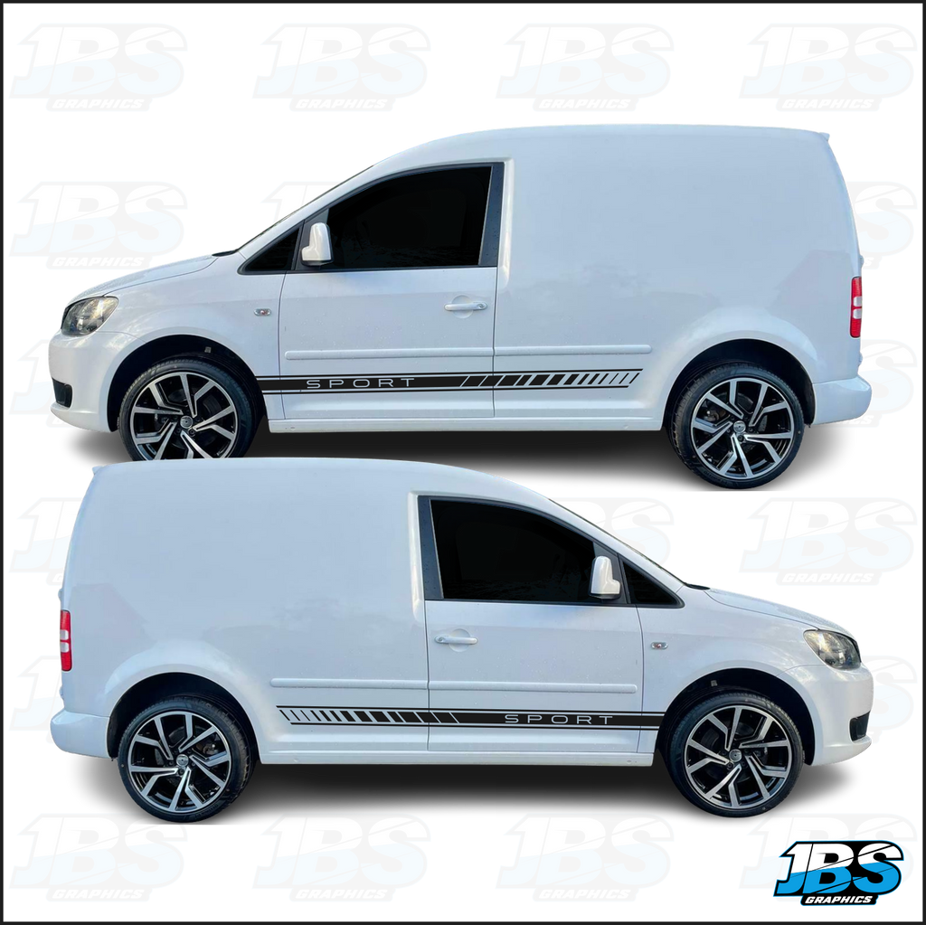 VW Volkswagon Caddy Sport Side Stripes #15