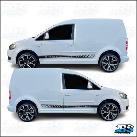 VW Volkswagon Caddy Sport Side Stripes #15