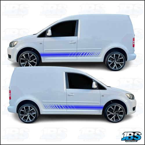 VW Volkswagon Caddy Sport Side Stripes #3