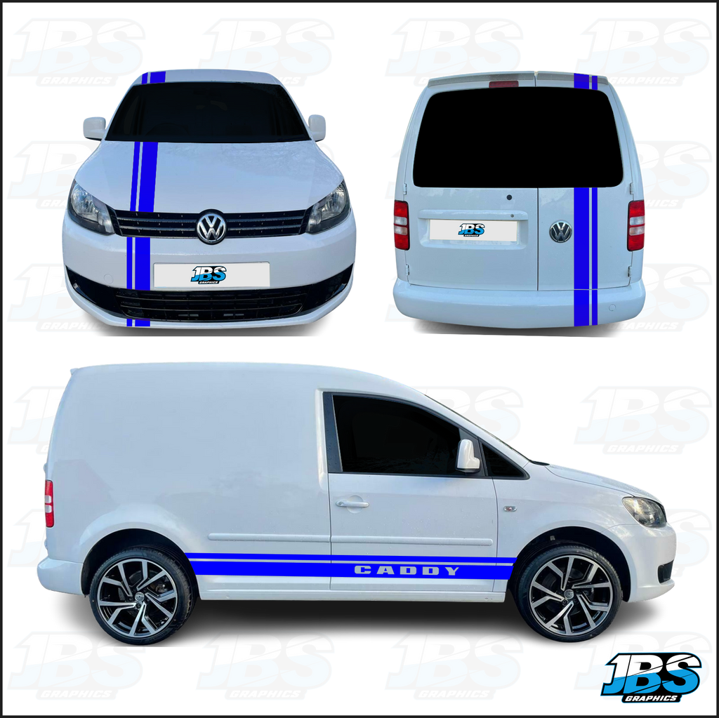 VW Volkswagon Caddy Stripes Graphics KIT #6