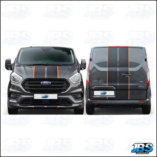 Ford Transit Custom (2013- ) - Black Vinyl Bonnet Bra (Full)