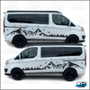 Ford Transit Custom Explorer Mountain Trees Graphics