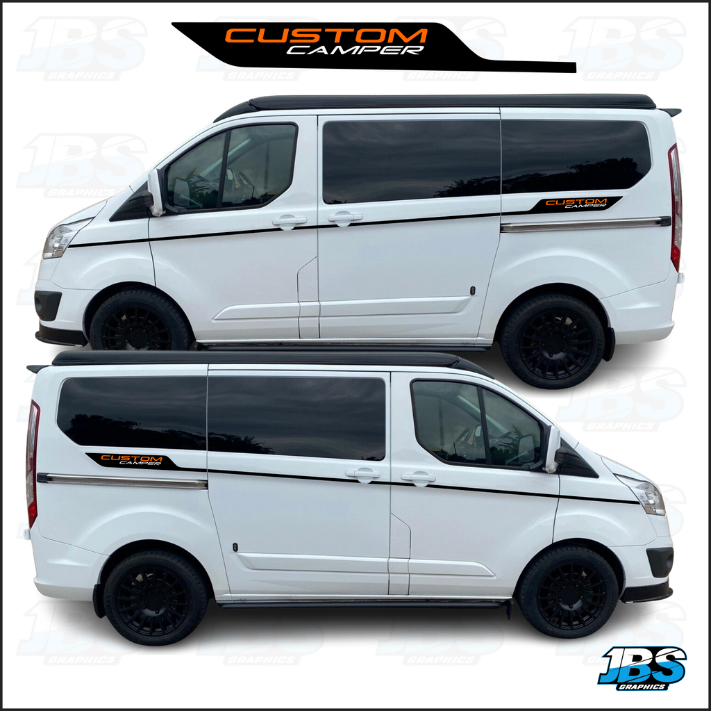 Ford Transit CUSTOM CAMPER Side Graphics Stripes