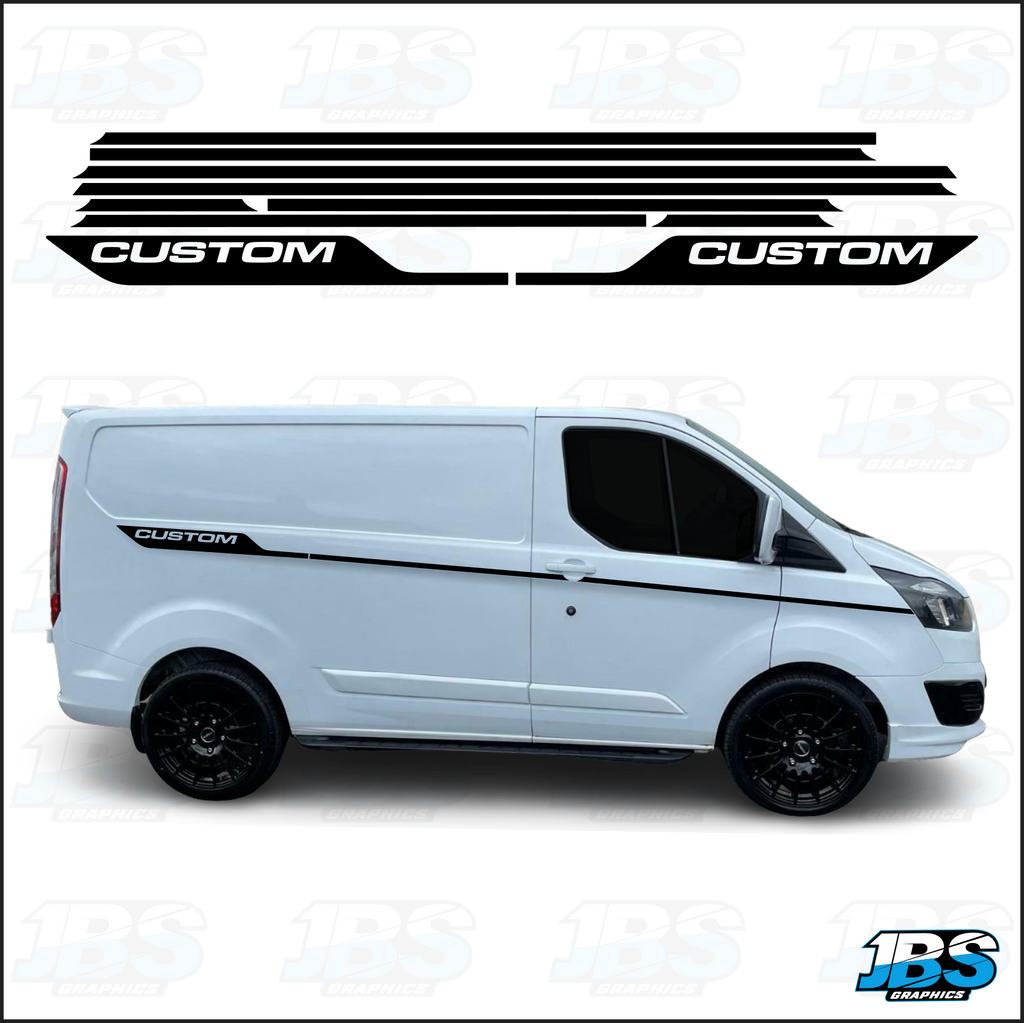 Ford Transit Custom Sport Side Decals 03 – JBS Graphics