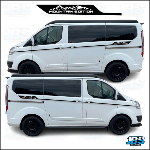 Ford Transit Custom Camper Mountain Edition Side Graphics Stripes 03