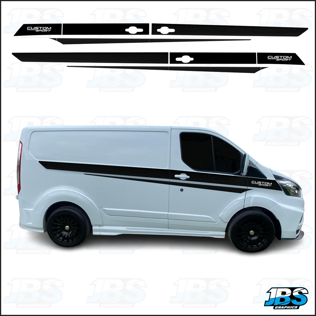 Ford Transit Custom Side Graphics Sport Style KIT 04