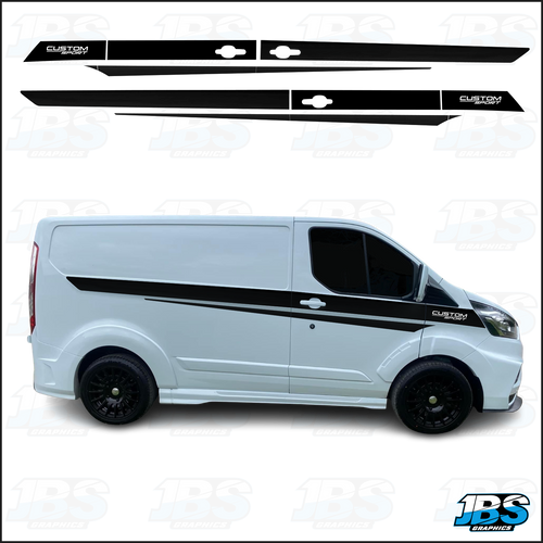 Ford Transit Custom Side Graphics Sport Style KIT 04