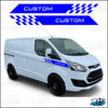 Ford Transit Custom Chequered Racing Wing Stripes 2