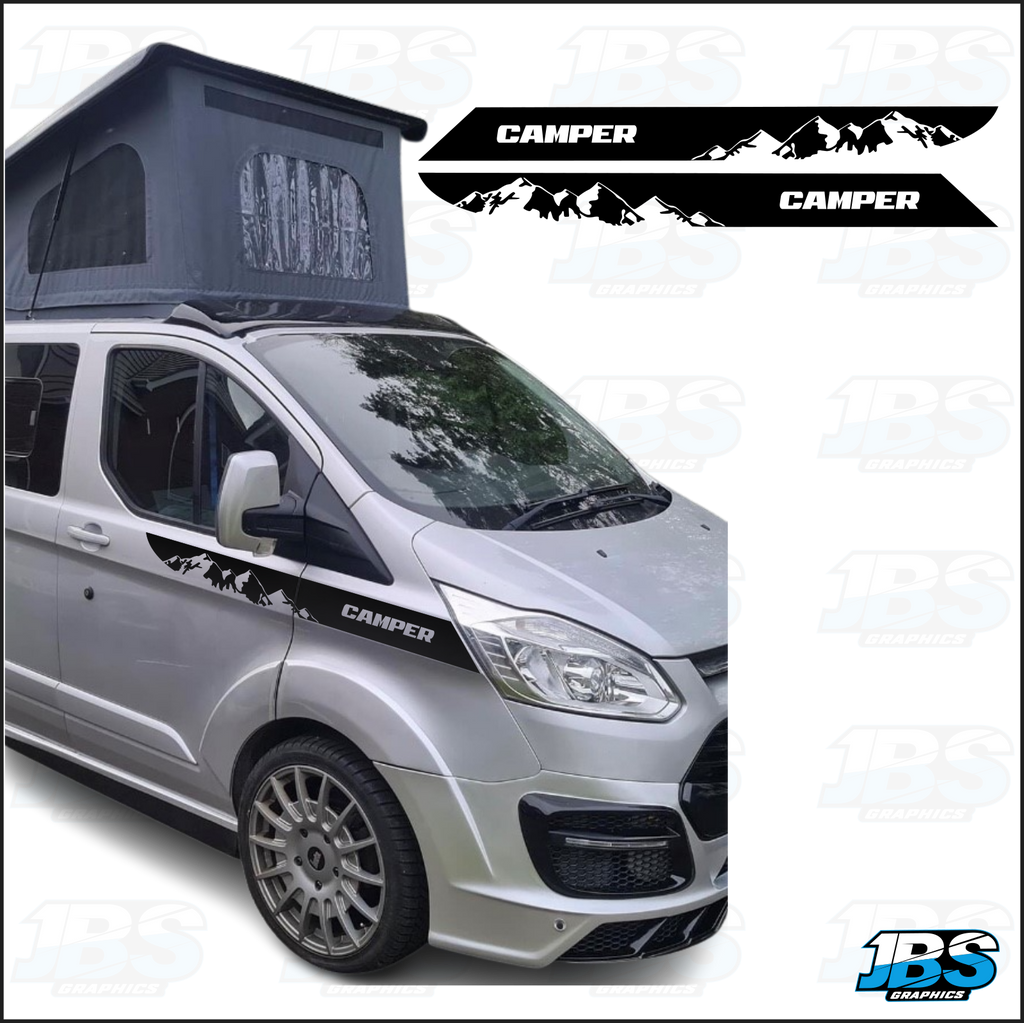 Ford Transit Custom Camper Mountain Wing Stripes 7