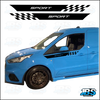 Ford Transit Connect Chequered Sport Side Stripes 02
