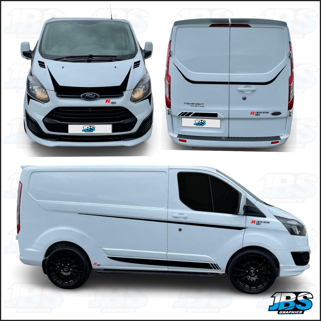 Ford Transit Custom R181 Style Sport Graphics Kit (Pre-facelift) – JBS ...