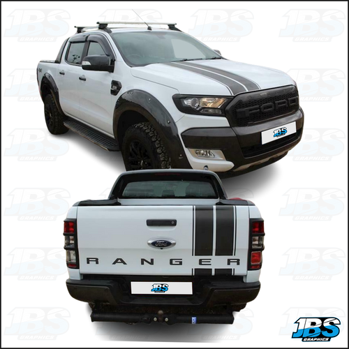 Ford Ranger 4 x 4 Bonnet & Rear Twin Stripes Kit