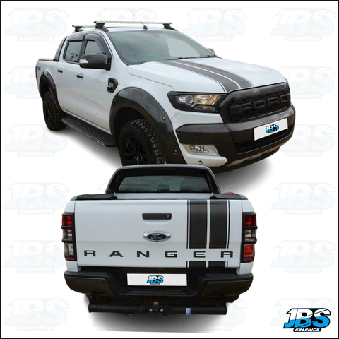 Ford Ranger 4 x 4 Bonnet & Rear Twin Stripes Kit