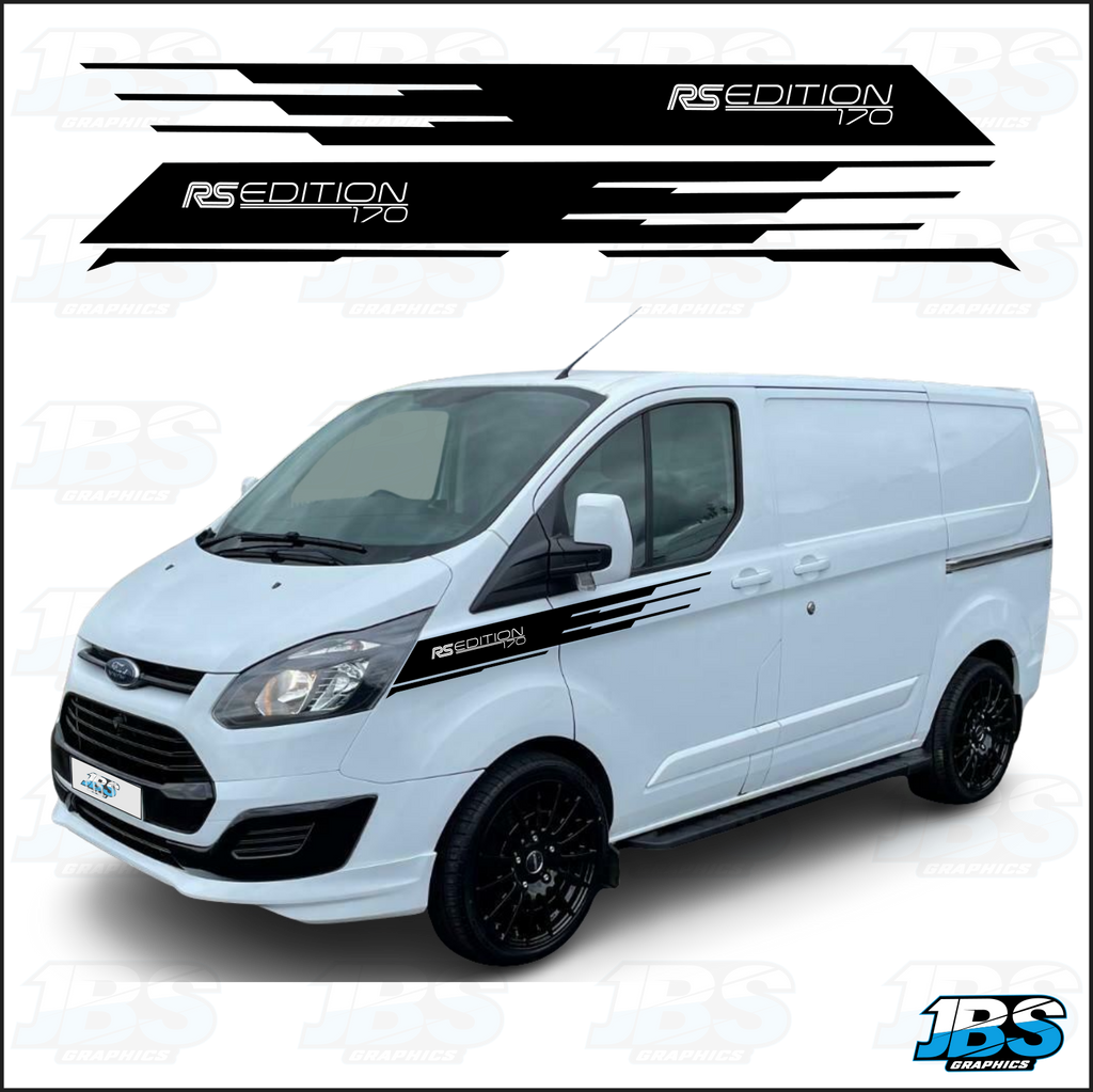 Ford Transit Custom RS EDITION 170 Wing Stripes SET – JBS Graphics