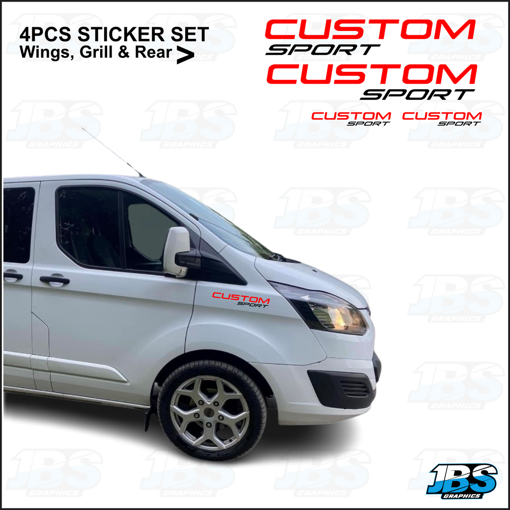 Ford Transit Custom Sport Sticker SET 1 – JBS Graphics