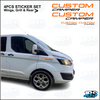 Ford Transit Custom Camper Sticker SET 2