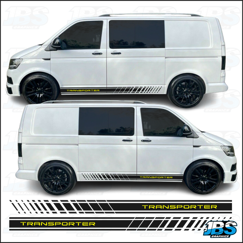 VW Volkswagen T5 T6 TRANSPORTER Styling Stripes Decals 14