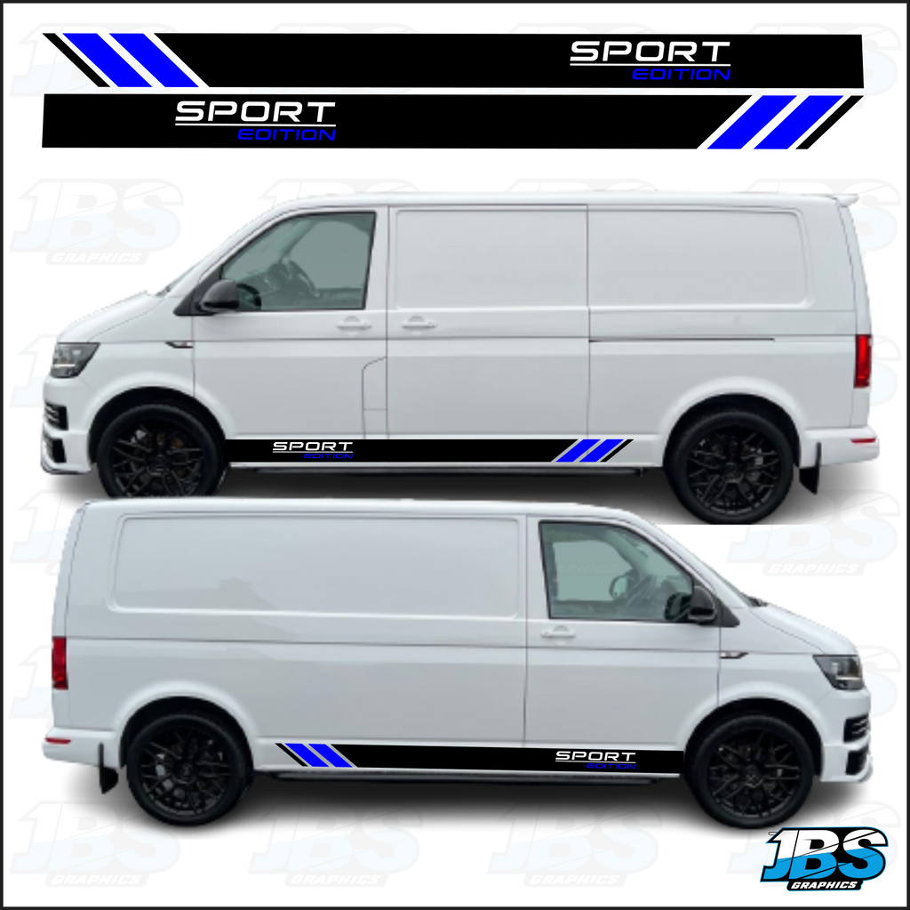 VW Volkswagon T5 T6 TRANSPORTER SPORT EDITION Stripes 08 JBS
