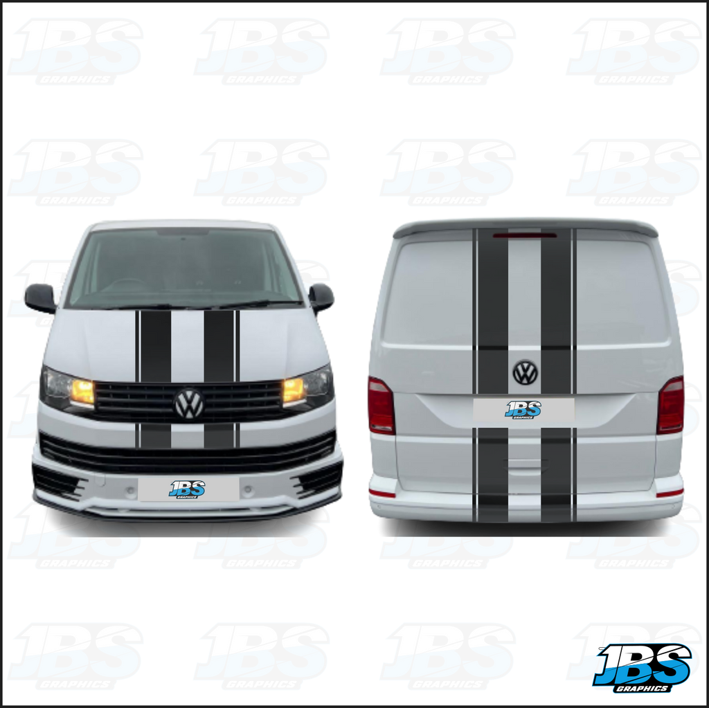 VW Volkswagen T5 T6 TRANSPORTER Bonnet & Tailgate Stripes