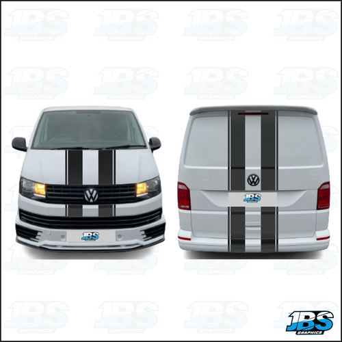 VW Volkswagen T5 T6 TRANSPORTER Bonnet & Tailgate Stripes