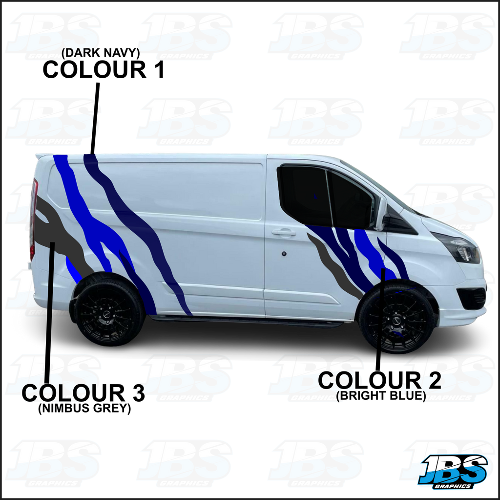 Ford Transit Custom TIGER Stripes Graphics KIT