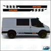 Fits Ford Transit Mk6 Mk7 SWB - Side Stripe Vinyl Van Sticker Camper Decals ST Fits Ford Transit Mk6 Mk7 SWB - Side Stripe Vinyl Van Sticker Camper Decals ST