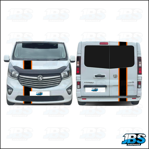 Vauxhall Vivaro Bonnet & Rear Door 2 Tone Stripes