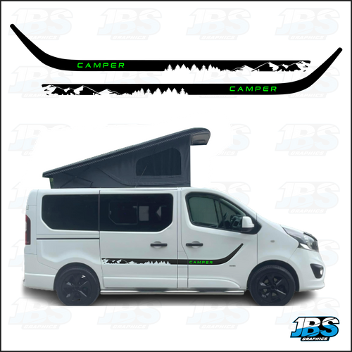 Vauxhall Vivaro / Opel Camper Mountain Graphics 04