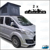 Ford Transit Custom CAMPER Wing Decals x 2